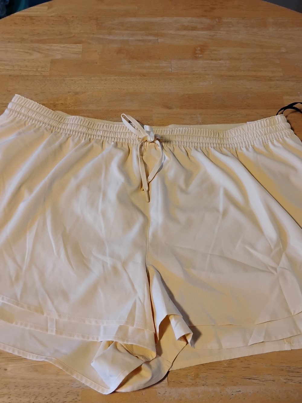 Women's Calia Cream Elastic-Waist Shorts with Drawstring